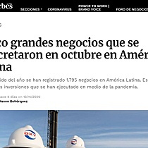 Cinco grandes negocios que se concretaron en octubre en Amrica Latina